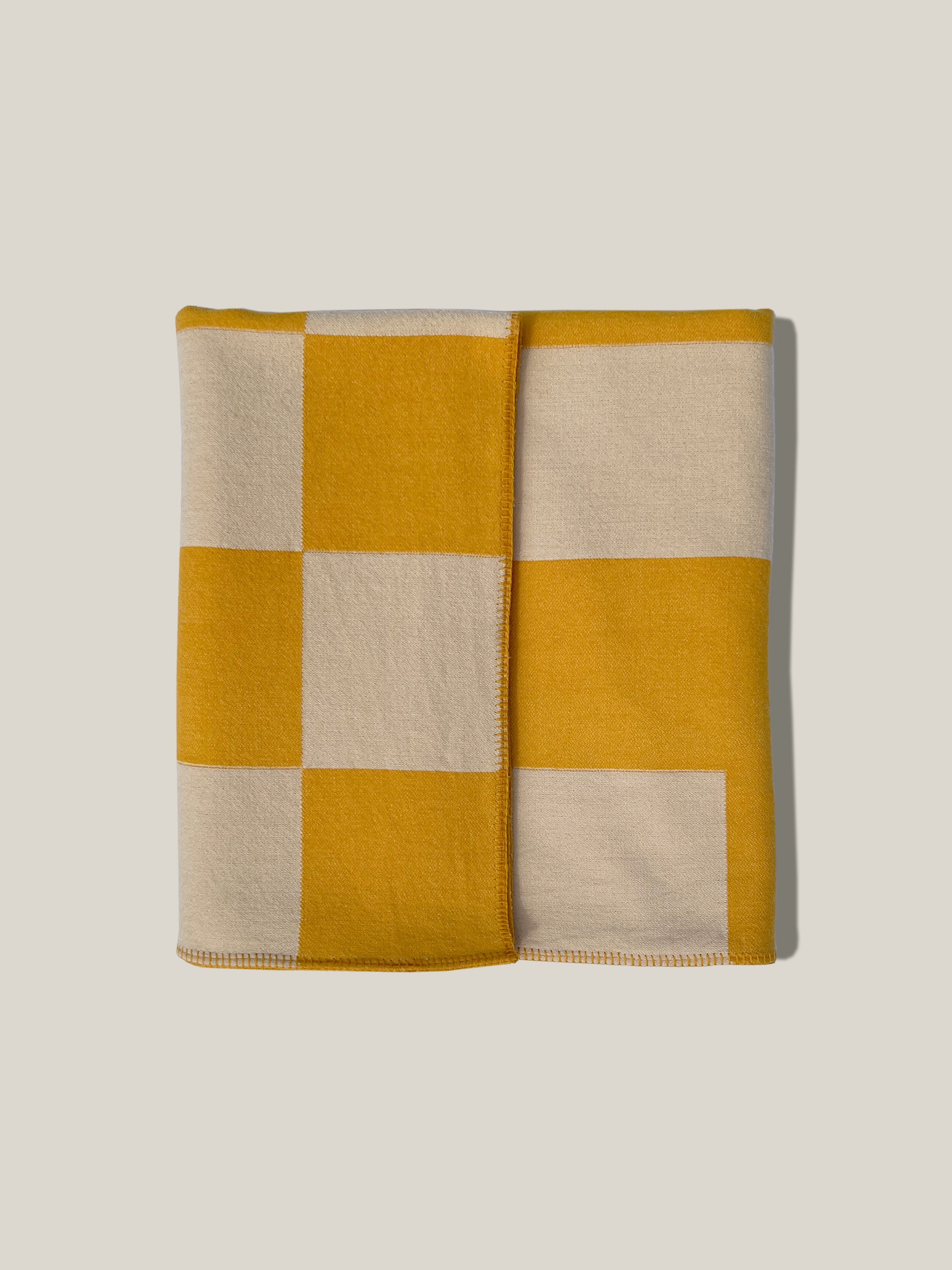Wool Throw Blanket Manifatura Aspen Yellow MANIFATURA